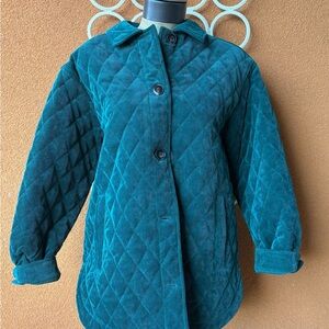 Copper Key Emerald Green Quilted Jacket